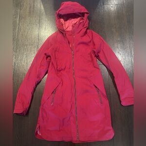 Lululemon “Definitely Raining Jacket” Cranberry Red Sz. 4